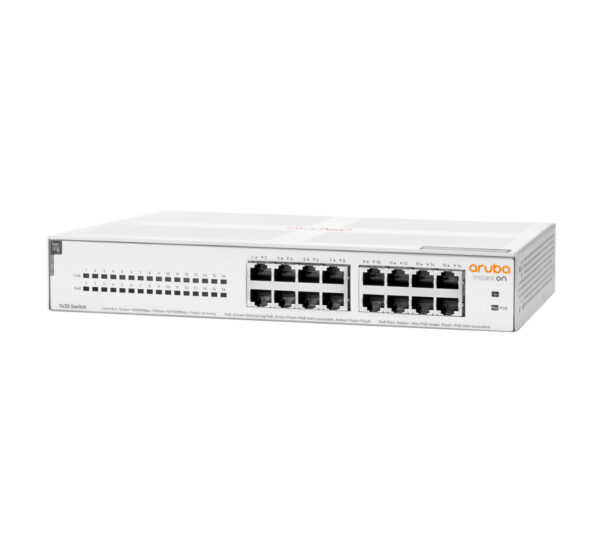 Hewlett Packard Enterprise Aruba Instant On 1430 16G Class4 PoE 124W Unmanaged L2 Gigabit Ethernet (10/100/1000) Power over Ethe - Afbeelding 2