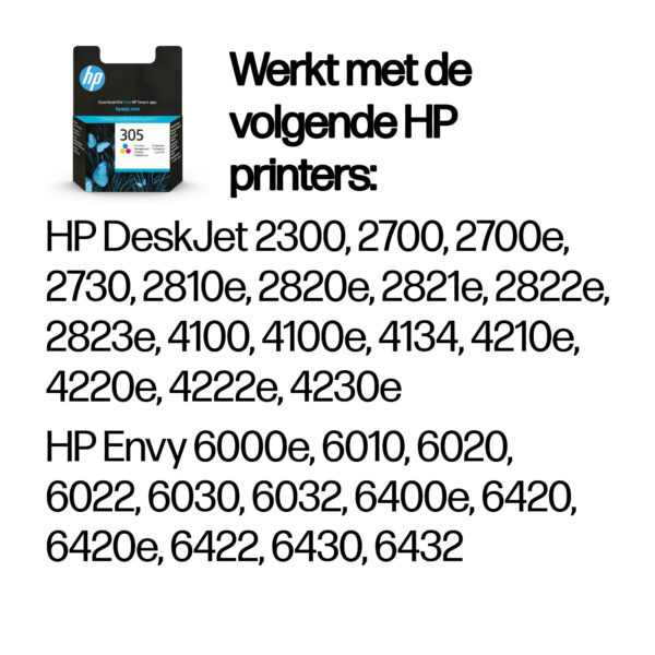 HP 305 originele drie-kleuren inktcartridge - Afbeelding 7