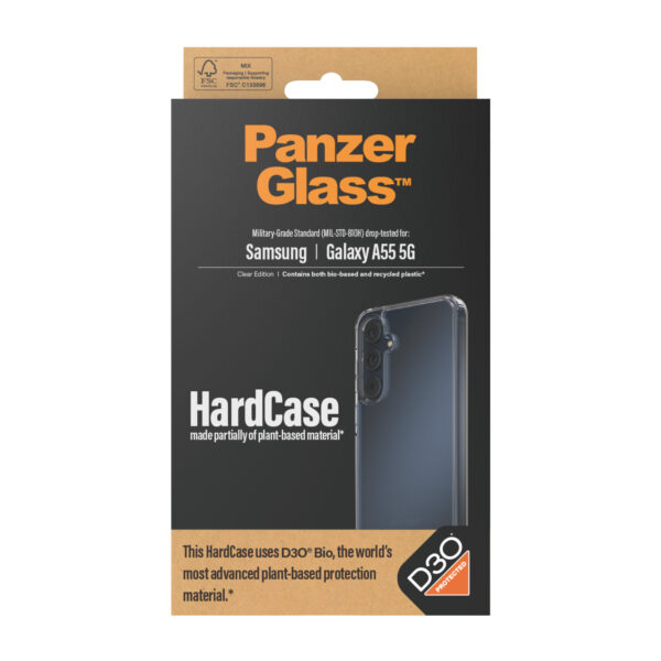 PanzerGlass HardCase with D3O Samsung New A54 5G mobiele telefoon behuizingen Hoes Transparant - Afbeelding 3