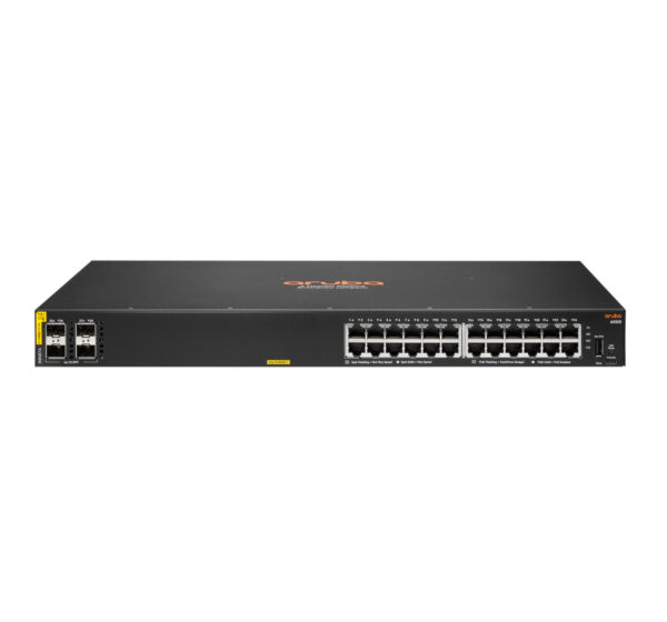 Hewlett Packard Enterprise Aruba 6000 24G Class4 PoE 4SFP 370W Managed L3 Gigabit Ethernet (10/100/1000) Power over Ethernet (Po