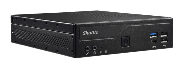 Shuttle Slim PC DH610 , S1700, 1x HDMI, 2x DP , 1x 2.5" , 2x M.2, 2x LAN (Intel 1G + 2.5G), 2x COM, 24/7 permanent gebruik, incl