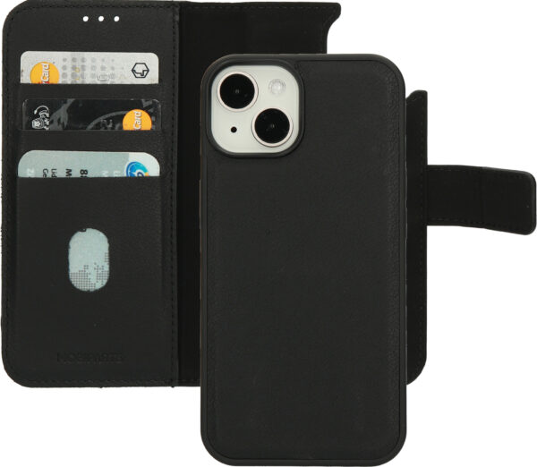 Mobiparts Leather 2 in 1 Wallet Case Apple iPhone 14 Black