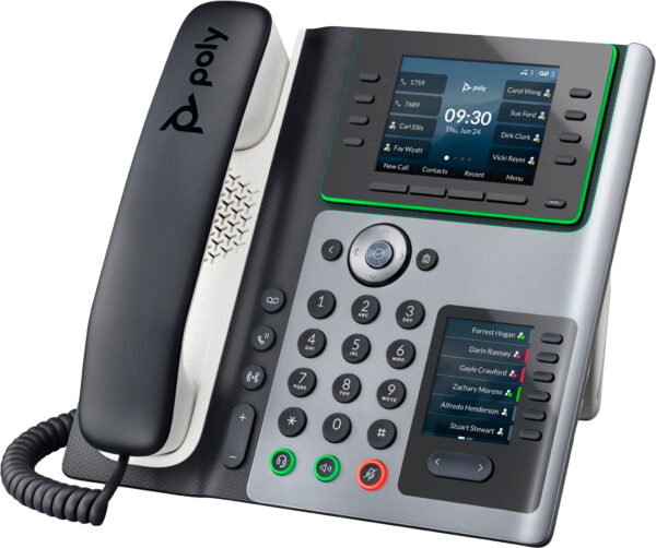 HP Poly Edge E400 IP Phone and PoE-enabled IP telefoon - Afbeelding 2