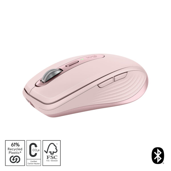 Logitech MX Anywhere 3S muis Kantoor Rechtshandig RF-draadloos + Bluetooth Laser 8000 DPI - Afbeelding 9