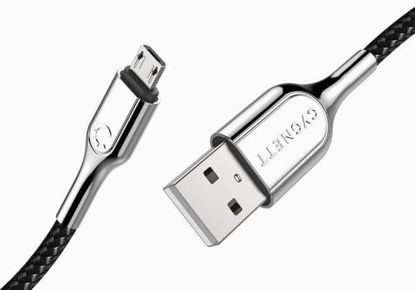 Cygnett CY2673PCCAM USB-kabel USB 2.0 2 m Micro-USB A USB A Zwart, Roestvrijstaal - Afbeelding 3