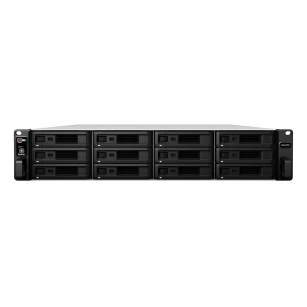 Synology RX1217RP disk array Rack (2U) Zwart, Grijs