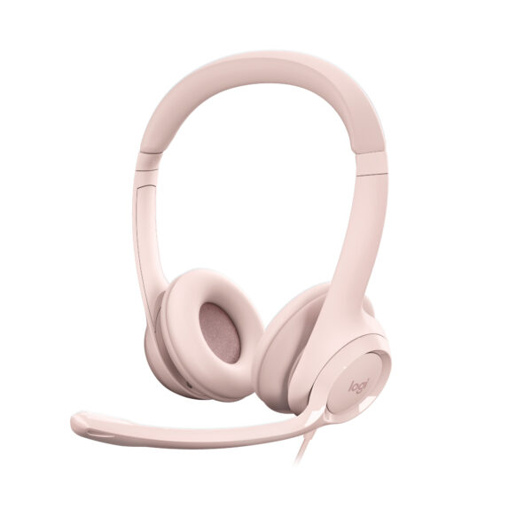 Logitech H390 Headset Bedraad Hoofdband Kantoor/callcenter USB Type-A Roze