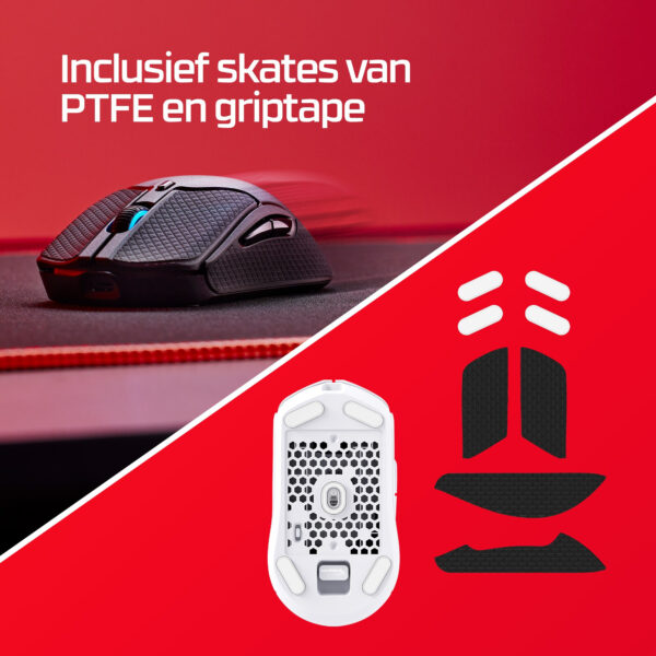 HyperX Pulsefire Haste 2 - draadloze gamingmuis (wit) - Afbeelding 7