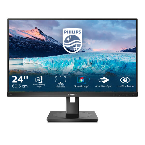 Philips S Line 242S1AE/00 LED display 60,5 cm (23.8") 1920 x 1080 Pixels Full HD Zwart - Afbeelding 7