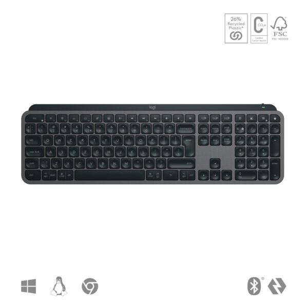 Logitech MX Keys S toetsenbord Universeel RF-draadloos + Bluetooth QWERTY US International Grafiet - Afbeelding 10