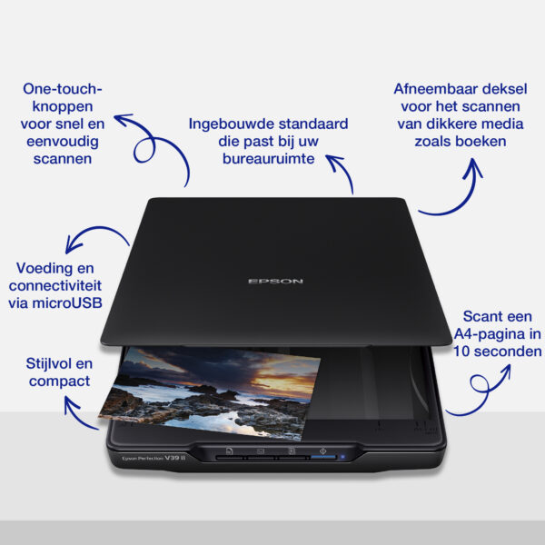 Epson Perfection V39II A4 flatbed foto- en documentscanner met standaard - Afbeelding 10