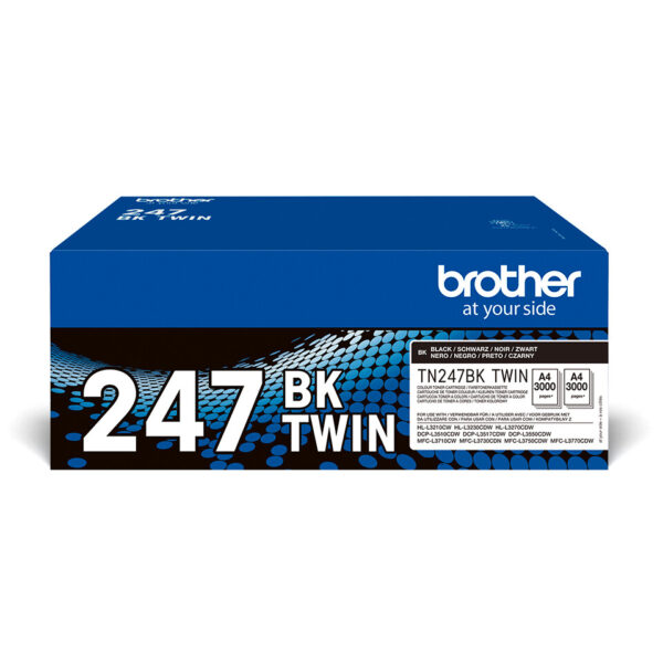 Brother TN-247BKTWIN tonercartridge 2 stuk(s) Origineel Zwart