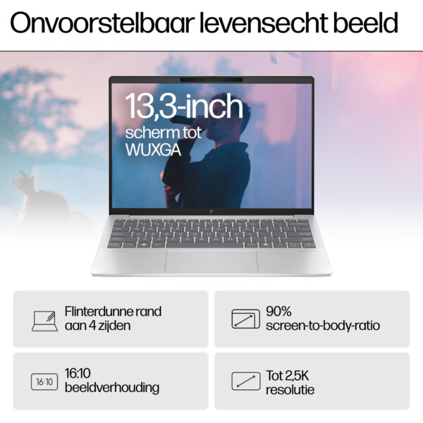 HP Pavilion Aero 13-bg0065nd AMD Ryzen™ 7 8840U Laptop 33,8 cm (13.3") WQXGA 16 GB LPDDR5x-SDRAM 1 TB SSD Wi-Fi 6 (802.11ax) Win - Afbeelding 11