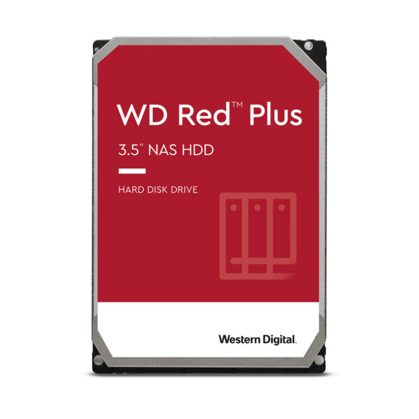 Western Digital WD Red Plus interne harde schijf 10 TB 7200 RPM 3.5" SATA III