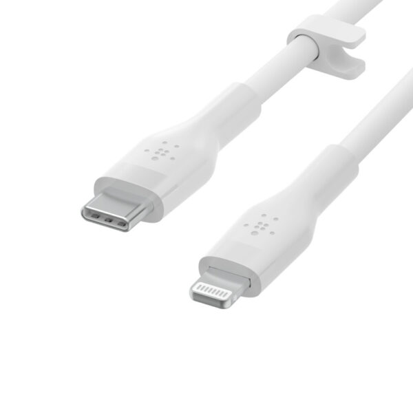 Belkin Cbl Silicone USB-C LTG 3M blc Wit - Afbeelding 4