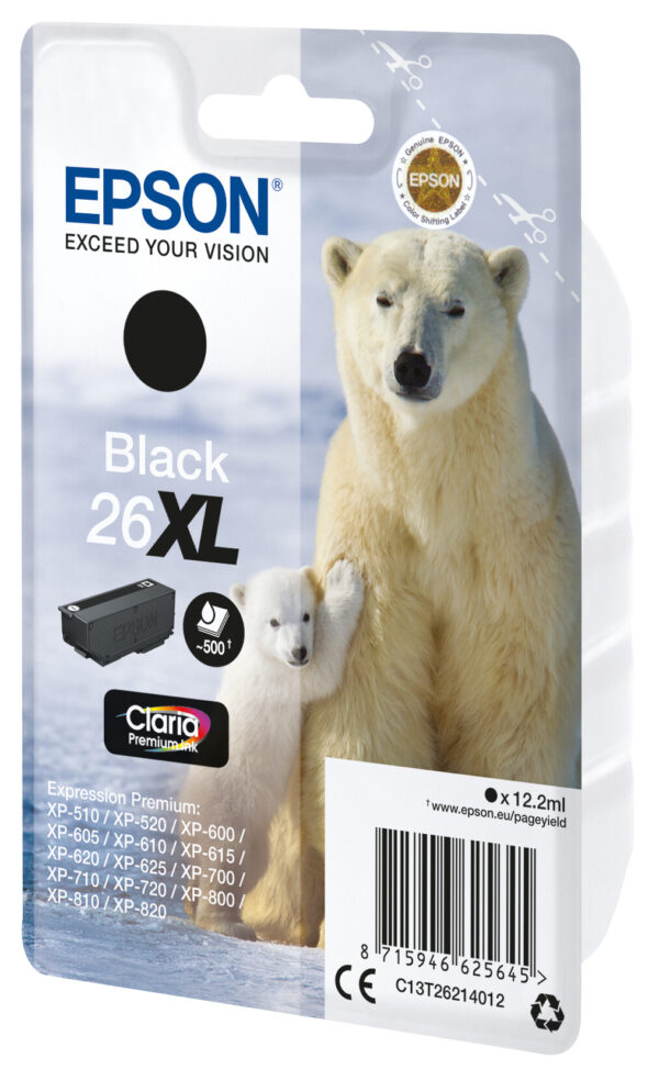 Epson Singlepack Black 26XL Claria Premium Ink - Afbeelding 2