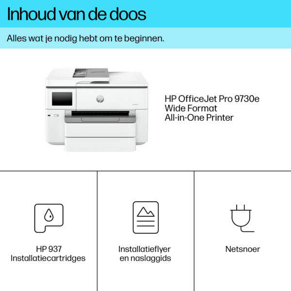 HP OfficeJet Pro 9730e Wide Format All-in-One printer - Afbeelding 9