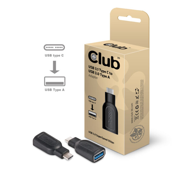 CLUB3D USB 3.1 Type C to USB 3.0 Adapter - Afbeelding 2