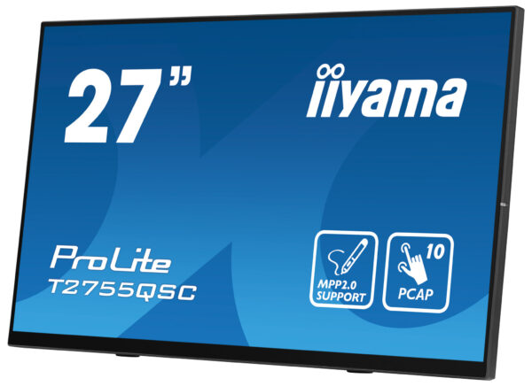 iiyama ProLite T2755QSC-B1 computer monitor 68,6 cm (27") 2560 x 1440 Pixels Full HD LCD Touchscreen Zwart - Afbeelding 7