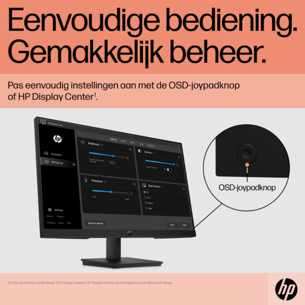 HP P24 G5 computer monitor 60,5 cm (23.8") 1920 x 1080 Pixels Full HD LCD Zwart - Afbeelding 3