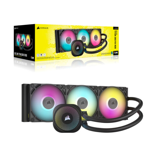 Corsair iCUE LINK TITAN RX RGB Processor Alles-in-één vloeistofkoeler 12 cm Zwart 1 stuk(s) - Afbeelding 6