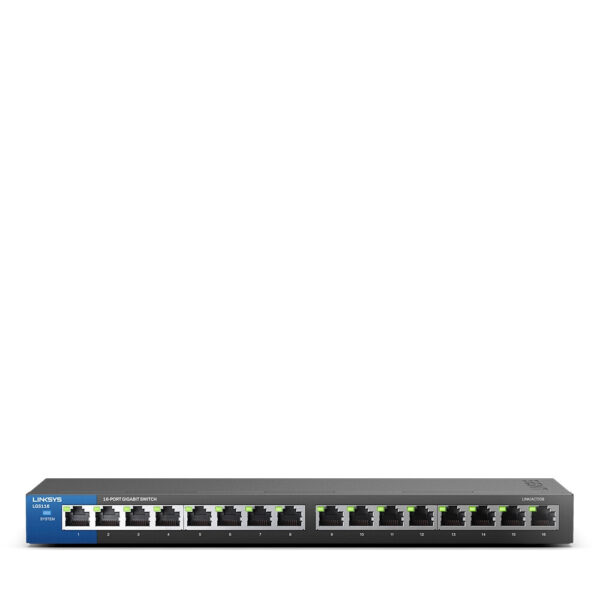 Linksys 16-poorts Gigabit-desktopswitch (LGS116) - Afbeelding 4