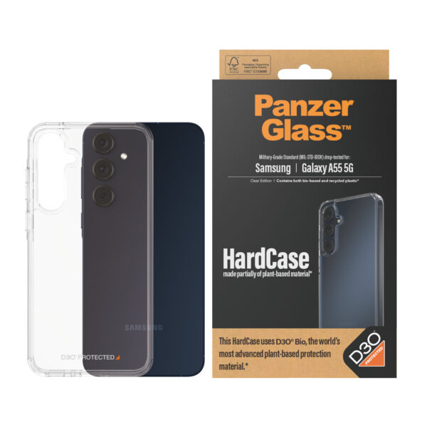 PanzerGlass HardCase with D3O Samsung New A54 5G mobiele telefoon behuizingen Hoes Transparant - Afbeelding 2