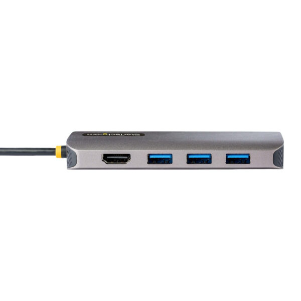 StarTech.com USB C Multiport Adapter, 4K 60Hz HDMI Video, 3 Port 5Gbps USB-A Hub, 100W USB Power Delivery Pass-Through, GbE, SD/ - Afbeelding 2