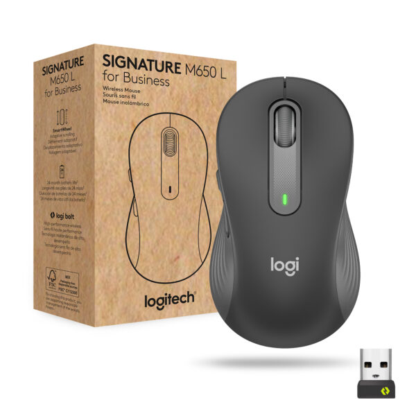 Logitech Signature M650 for Business muis Kantoor Rechtshandig RF-draadloos + Bluetooth Optisch 4000 DPI