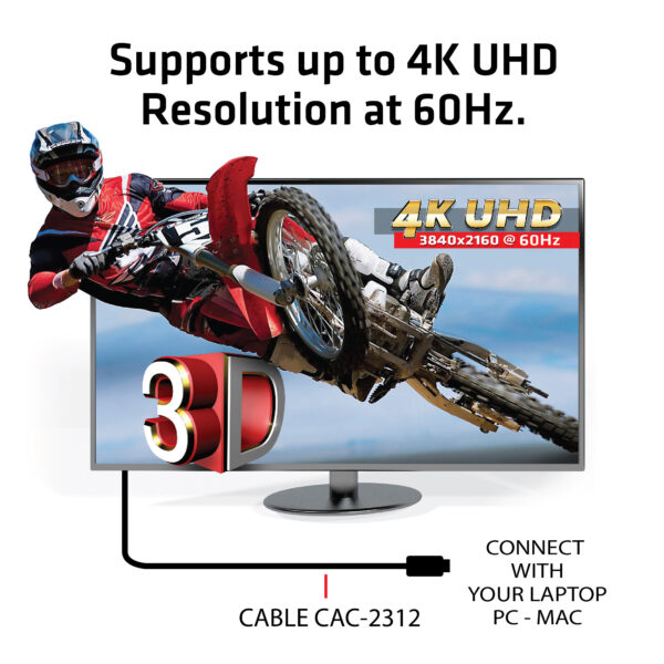 CLUB3D HDMI 2.0 4K60Hz UHD Cable 5m - Afbeelding 3