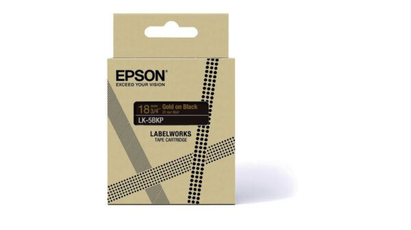 Epson LK-5BKP Zwart, Goud - Afbeelding 3