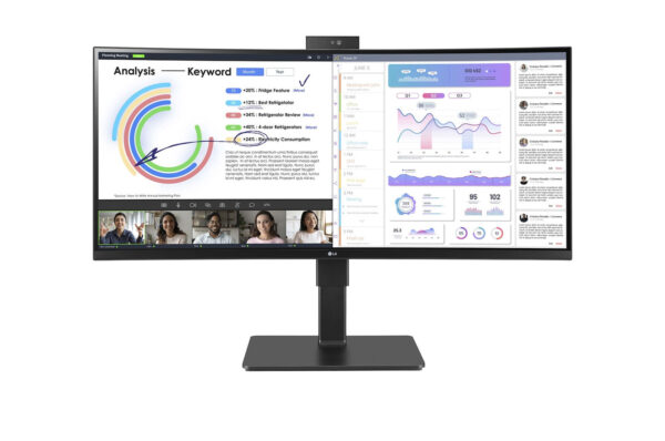 LG 34BQ77QC-B computer monitor 86,4 cm (34") 3440 x 1440 Pixels Wide Quad HD LCD Zwart