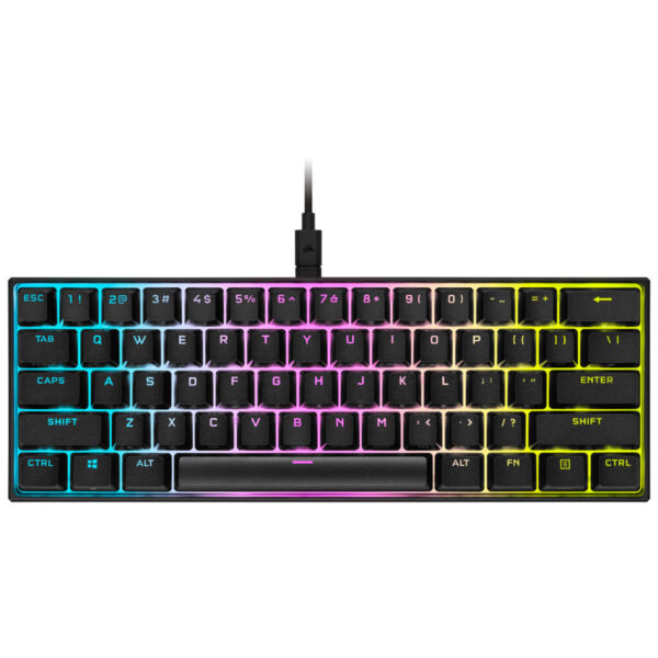 Corsair K65 RGB Mini toetsenbord Gamen USB Belgisch Zwart