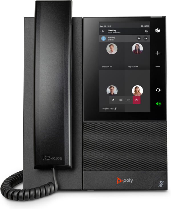 POLY CCX 505 Business Media Phone voor Microsoft Teams met PoE-ondersteuning - Afbeelding 4