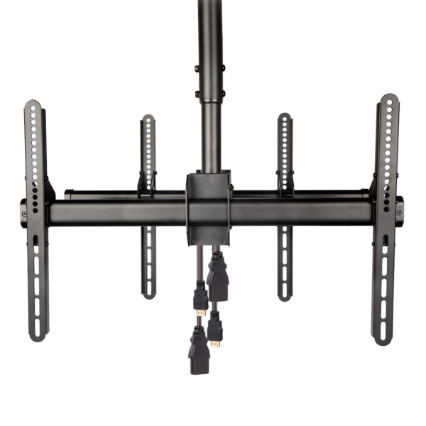 StarTech.com Dual TV Plafondbeugel, Rug-aan-Rug Heavy-Duty Ophangbeugel, VESA Beugel voor Dual 32"-75" TVs / Displays, Kantelen/ - Afbeelding 5