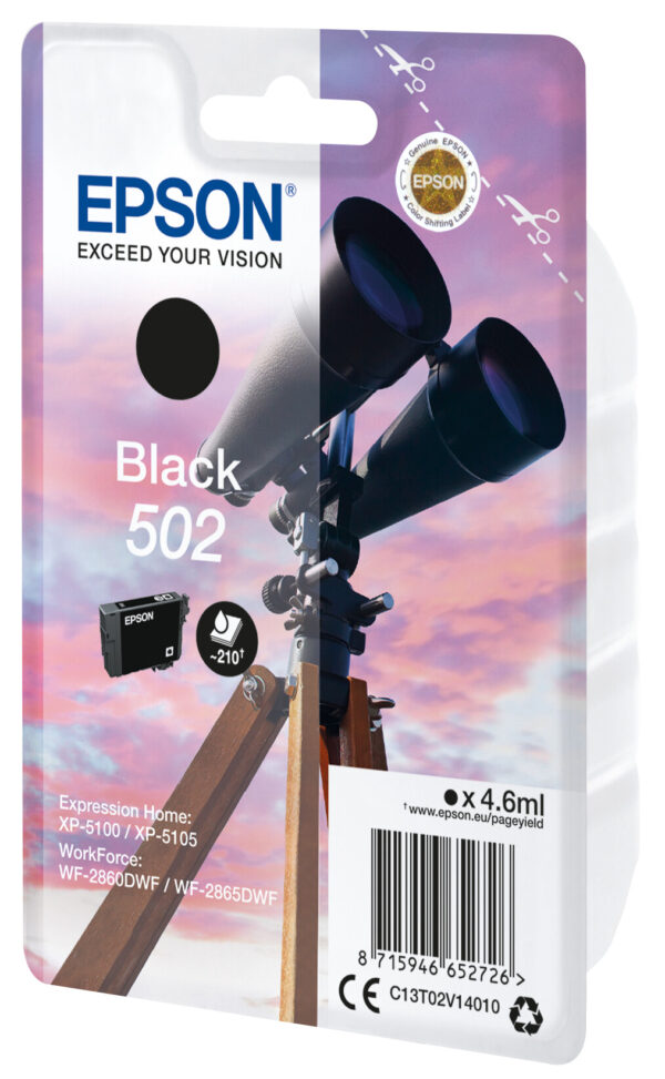 Epson Singlepack Black 502 Ink - Afbeelding 2