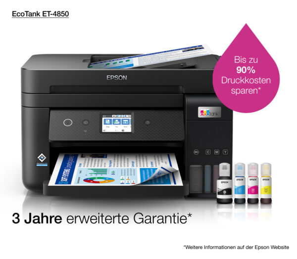 Epson EcoTank ET-4850 A4 multifunctionele Wi-Fi-printer met inkttank, inclusief tot 3 jaar inkt - Afbeelding 17