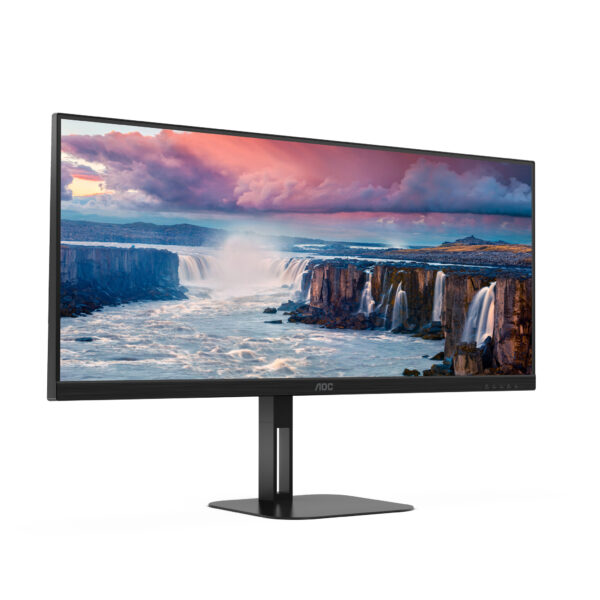 AOC V5 U34V5C/BK computer monitor 86,4 cm (34") 3440 x 1440 Pixels UltraWide Quad HD LCD Zwart - Afbeelding 4