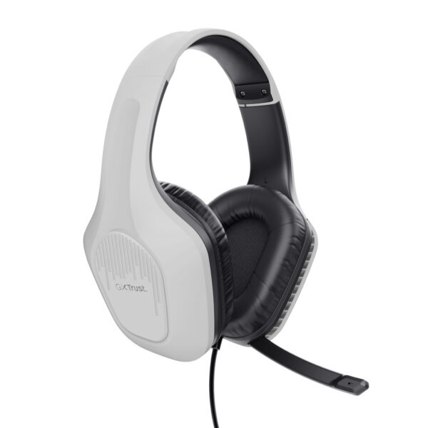 Trust GXT 415W Zirox Headset Bedraad Hoofdband Gamen Wit - Afbeelding 2