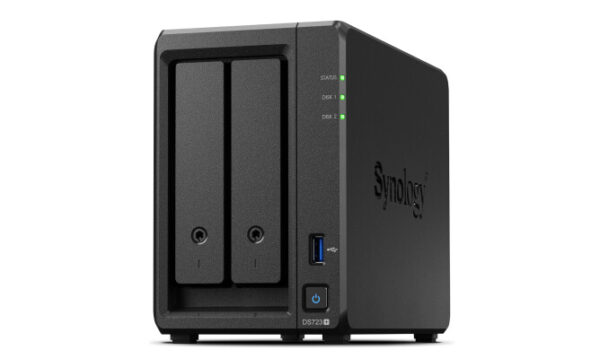 Synology DiskStation DS723+ data-opslag-server NAS Tower Ryzen Embedded R1600 2 GB DDR4 DiskStation Manager Zwart