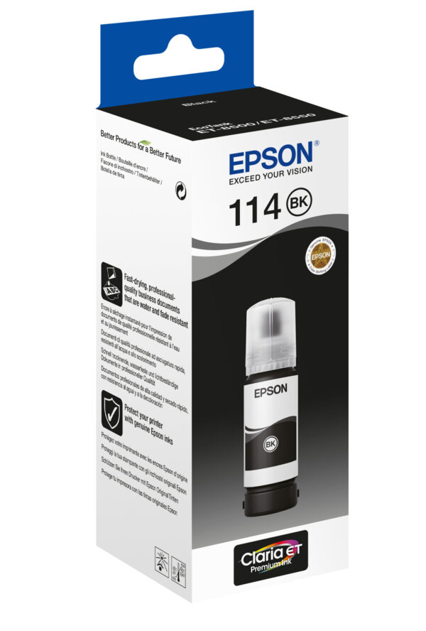 Epson 114 EcoTank Pigment Black ink bottle - Afbeelding 2