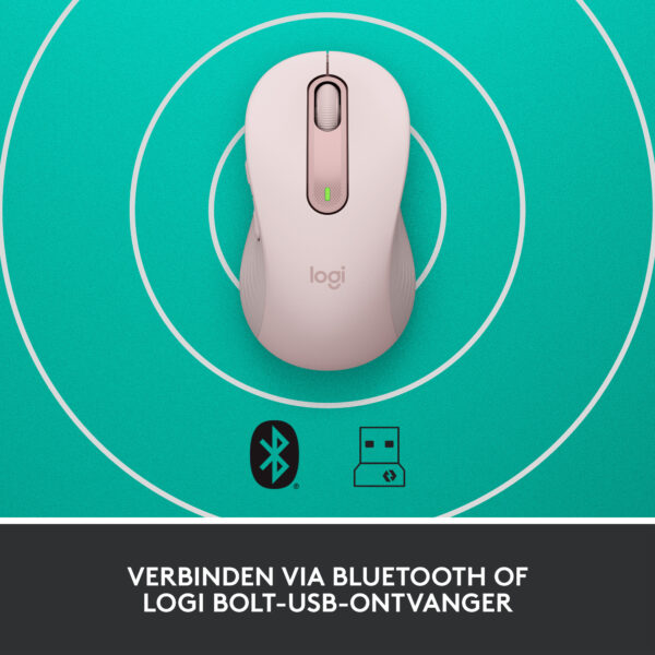 Logitech Signature M650 Draadloze Muis - Voor kleine tot middelgrote handen, 2 jaar batterijduur, stil klikken, aanpasbare zijkn - Afbeelding 10