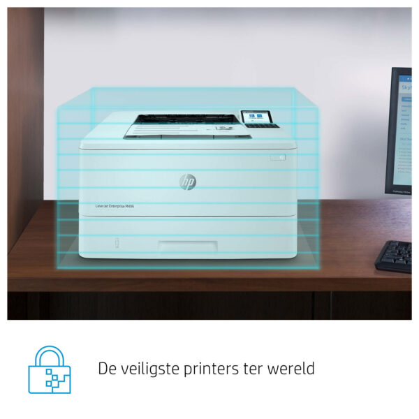 HP LaserJet Enterprise M406dn, Zwart-wit, Printer voor Bedrijf, Print, Compact formaat; Optimale beveiliging; Dubbelzijdig print - Afbeelding 19