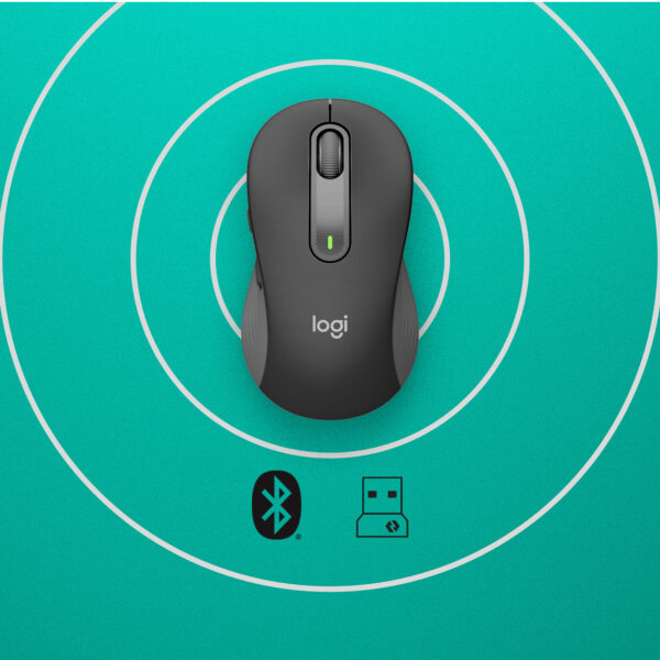 Logitech Signature M650 Draadloze Muis - Voor kleine tot middelgrote handen, 2 jaar batterijduur, stil klikken, aanpasbare zijkn - Afbeelding 5