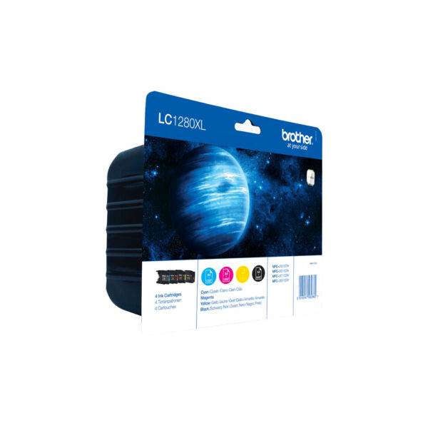 Brother LC1280XLVALBP inktcartridge 4 stuk(s) Origineel Zwart, Cyaan, Magenta, Geel - Afbeelding 2