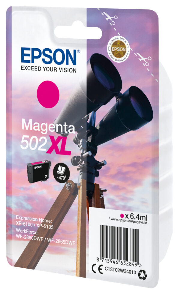 Epson Singlepack Magenta 502XL Ink - Afbeelding 2