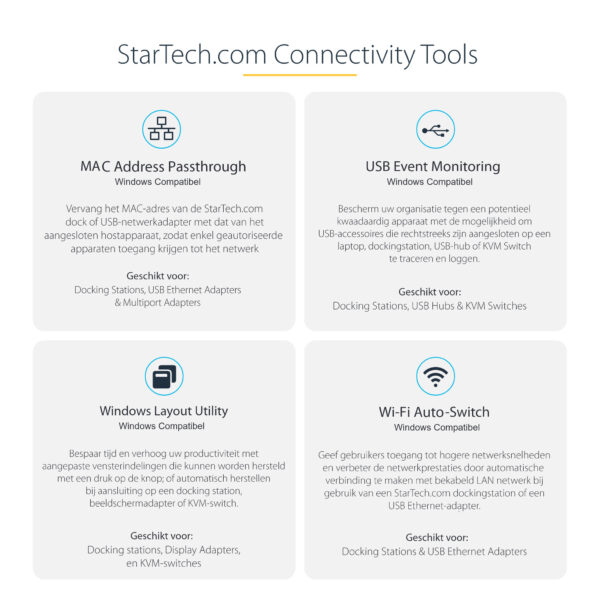 StarTech.com USB C Multiport Adapter, 4K 60Hz HDMI Video, 3 Port 5Gbps USB-A Hub, 100W USB Power Delivery Pass-Through, GbE, SD/ - Afbeelding 18