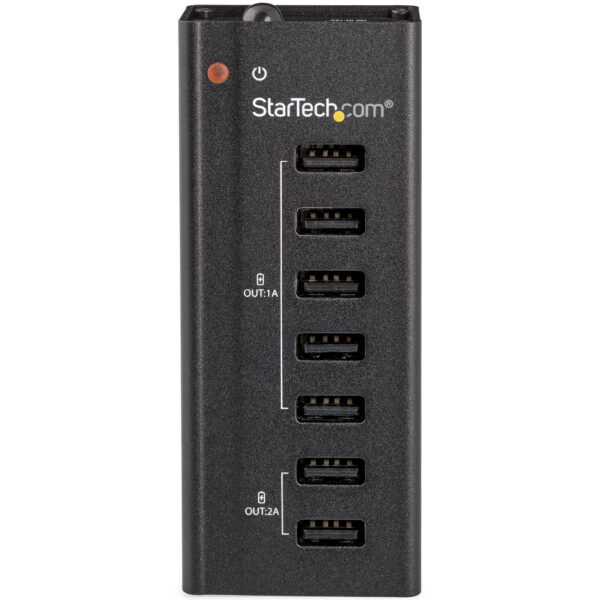 StarTech.com 7 poorts USB oplaadstation met 5x 1A poorten en 2x 2A poorten - Afbeelding 2