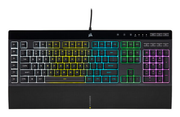 Corsair K55 RGB PRO toetsenbord Gamen USB AZERTY Belgisch Zwart