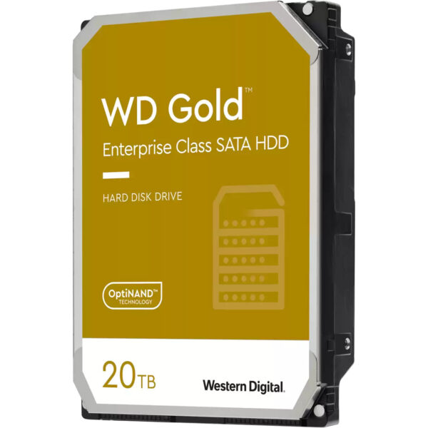 Western Digital Gold interne harde schijf 20 TB 7200 RPM 512 MB 3.5" SATA III